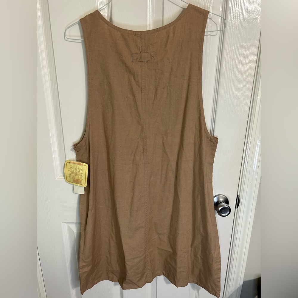 Vintage Erika Collection Jumper Dress cotton linen blend Lagenlook boho … - Picture 8 of 15